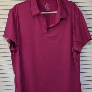 Women's Short Sleeve Polo Shirt - Pink